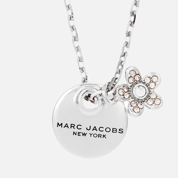 Marc Jacobs Jewelry - Marc Jacobs MJ Coin Crystal Pendant  Silver-Tone